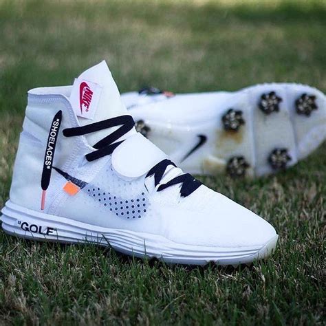 off white hyperdunk golf shoes.